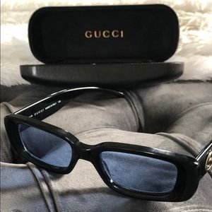 Gucci Blue lens glasses